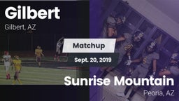 Matchup: Gilbert  vs. Sunrise Mountain  2019