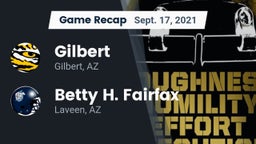 Recap: Gilbert  vs. Betty H. Fairfax 2021