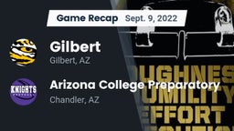 Recap: Gilbert  vs. Arizona College Preparatory  2022