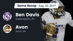 Recap: Ben Davis  vs. Avon  2017