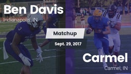 Matchup: Ben Davis HighSchool vs. Carmel  2017