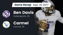 Recap: Ben Davis  vs. Carmel  2017