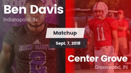 Matchup: Ben Davis HighSchool vs. Center Grove  2018