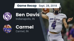 Recap: Ben Davis  vs. Carmel  2018