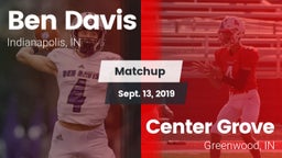 Matchup: Ben Davis HighSchool vs. Center Grove  2019