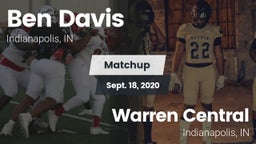 Matchup: Ben Davis HighSchool vs. Warren Central  2020