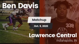 Matchup: Ben Davis HighSchool vs. Lawrence Central  2020