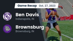 Recap: Ben Davis  vs. Brownsburg  2023