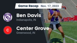 Recap: Ben Davis  vs. Center Grove  2023