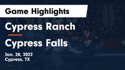 Cypress Ranch  vs Cypress Falls  Game Highlights - Jan. 28, 2022