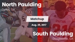 Matchup: North Paulding High vs. South Paulding  2017