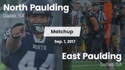 Matchup: North Paulding High vs. East Paulding  2017