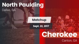 Matchup: North Paulding High vs. Cherokee  2017