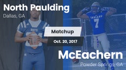 Matchup: North Paulding High vs. McEachern  2017