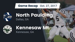 Recap: North Paulding  vs. Kennesaw Mt.  2017