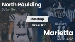 Matchup: North Paulding High vs. Marietta  2017