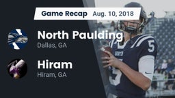 Recap: North Paulding  vs. Hiram  2018