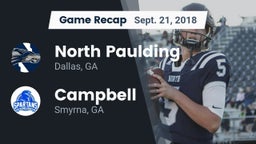 Recap: North Paulding  vs. Campbell  2018