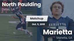 Matchup: North Paulding High vs. Marietta  2018