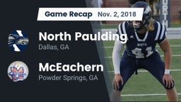 Recap: North Paulding  vs. McEachern  2018