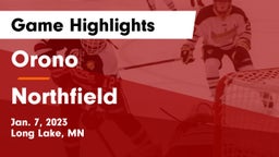 Orono  vs Northfield  Game Highlights - Jan. 7, 2023