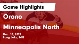 Orono  vs Minneapolis North  Game Highlights - Dec. 16, 2023