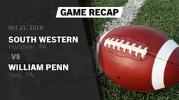 Recap: South Western  vs. William Penn  2016