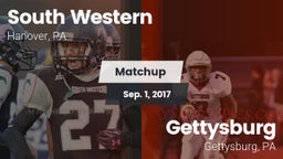 Matchup: South Western High vs. Gettysburg  2017