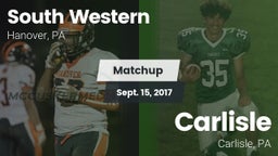 Matchup: South Western High vs. Carlisle  2017