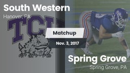 Matchup: South Western High vs. Spring Grove  2017