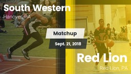 Matchup: South Western High vs. Red Lion  2018