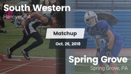 Matchup: South Western High vs. Spring Grove  2018