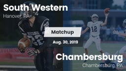 Matchup: South Western High vs. Chambersburg  2019