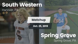 Matchup: South Western High vs. Spring Grove  2019