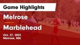 Melrose  vs Marblehead  Game Highlights - Oct. 27, 2023