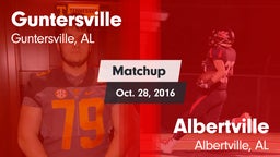 Matchup: Guntersville High vs. Albertville  2016