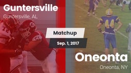 Matchup: Guntersville High vs. Oneonta  2017