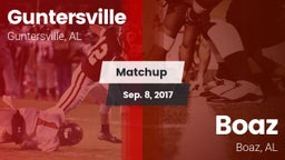 Matchup: Guntersville High vs. Boaz  2017