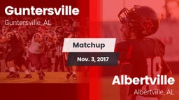 Matchup: Guntersville High vs. Albertville  2017