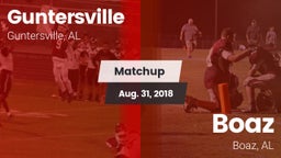 Matchup: Guntersville High vs. Boaz  2018