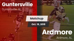 Matchup: Guntersville High vs. Ardmore  2018