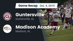 Recap: Guntersville  vs. Madison Academy  2019