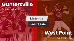 Matchup: Guntersville High vs. West Point  2020