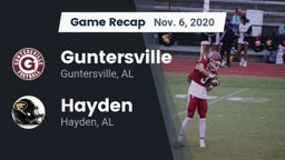 Recap: Guntersville  vs. Hayden  2020