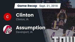 Recap: Clinton  vs. Assumption  2018
