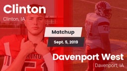 Matchup: Clinton  vs. Davenport West  2019