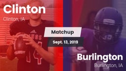 Matchup: Clinton  vs. Burlington  2019