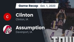 Recap: Clinton  vs. Assumption  2020