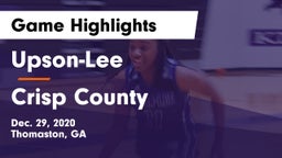 Upson-Lee  vs Crisp County  Game Highlights - Dec. 29, 2020