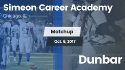 Matchup: Simeon  vs. Dunbar 2017